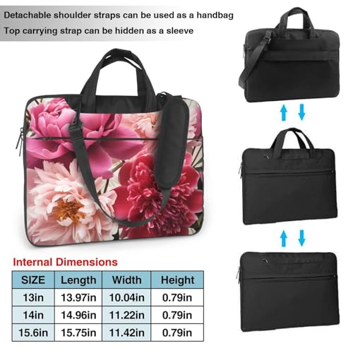 Bolso Maletín Floral para Laptop 15.6 pulgadas Unisex miniatura 3