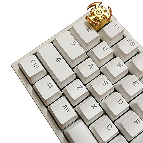 Rotatable Metal Keycap, Creative Keycap for Custom Cherry MX Gaming Mechanical Keyboard, 1U ESC Keycap, Gold