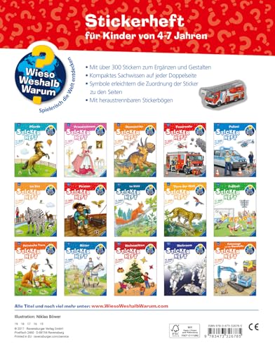 Wieso? Weshalb? Warum? Stickerheft – Feuerwehr (ab 4 Jahre - mit über 300 Stickern)