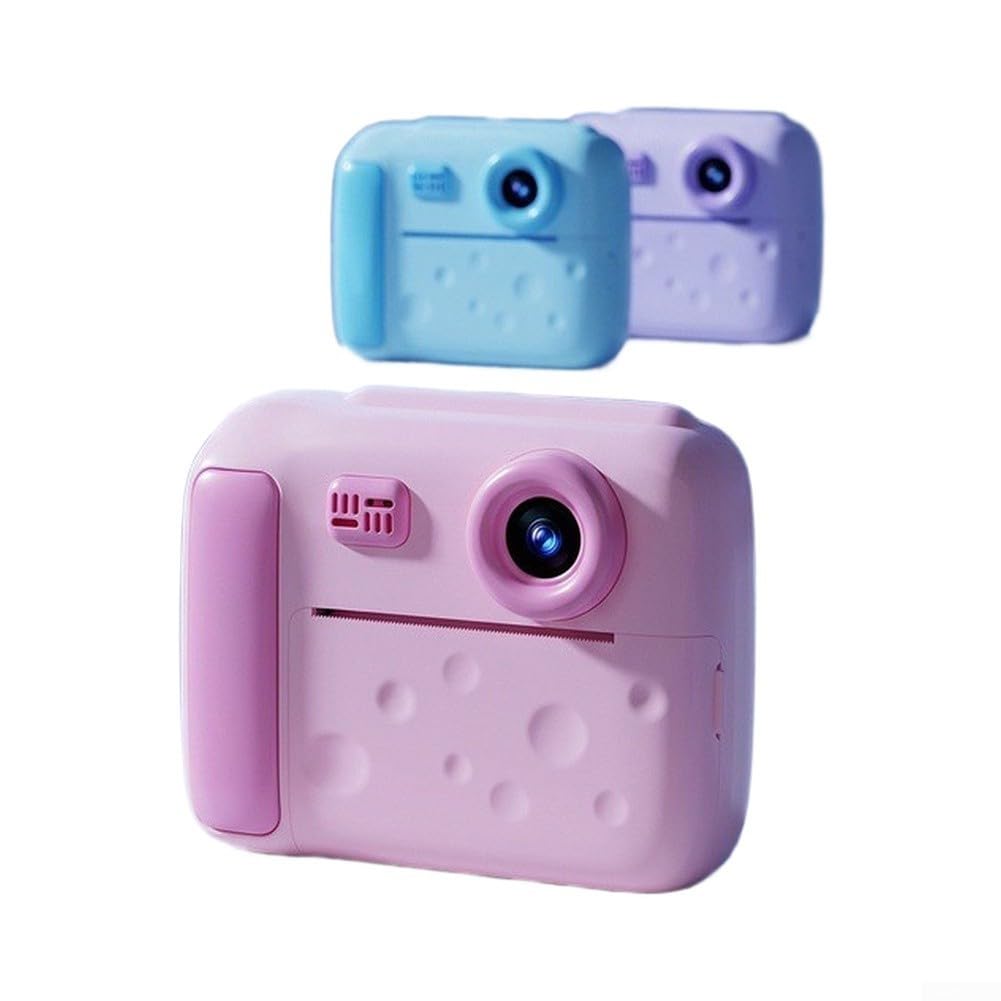 Sofortbildkamera für Kinder 48MP HD Foto Druck(Pink)