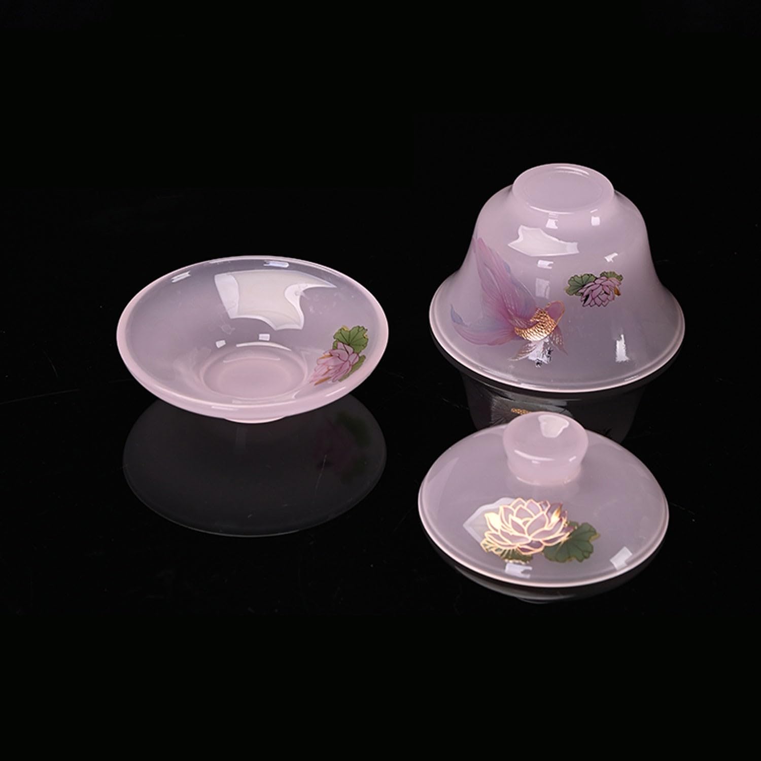 Teeservice, Teeservice, Teetassen-Set, Glas-Teeservice, Haushaltsterrine, Teekanne, Kung-Fu-Teeset, Geschenkbox Beauty Comes