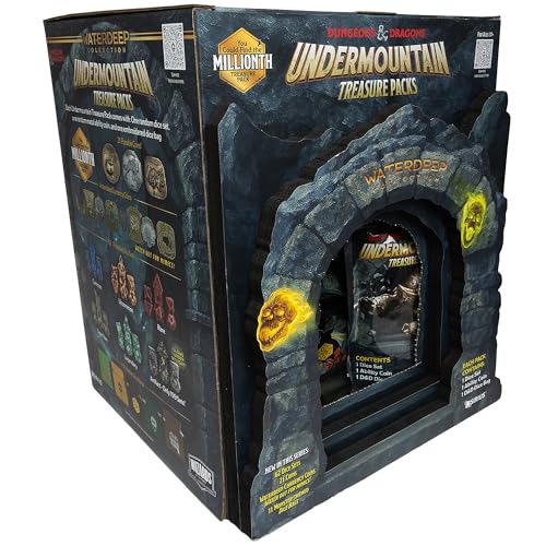 Image of Dungeons & Dragons: Undermountain Treasure Packs - Display (25pk) - Dice Set, Metal Coin, Embroidered Bag, Randomly Assorted, D&D Waterdeep Collection