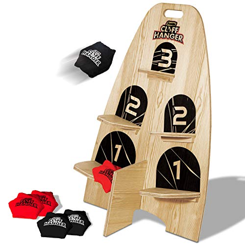 Franklin Sports Cliffhanger Toss Game - Wooden Target - Six Bean Bags