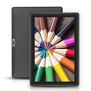 10 Zoll Android 8.1 Nougat System Tablet entsperrtes Pad mit Zwei SIM-Kartensteckplätzen 10,1 “IPS-Bildschirm 4 GB RAM 64 GB ROM 3G Phablet Eingebautes Bluetooth WiFi GPS-Tablets (Black)