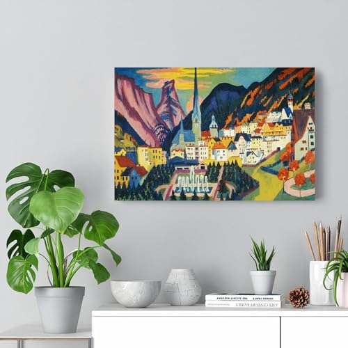 Ernst Ludwig Kirchner Davos en été impression toile déco moderne - 7