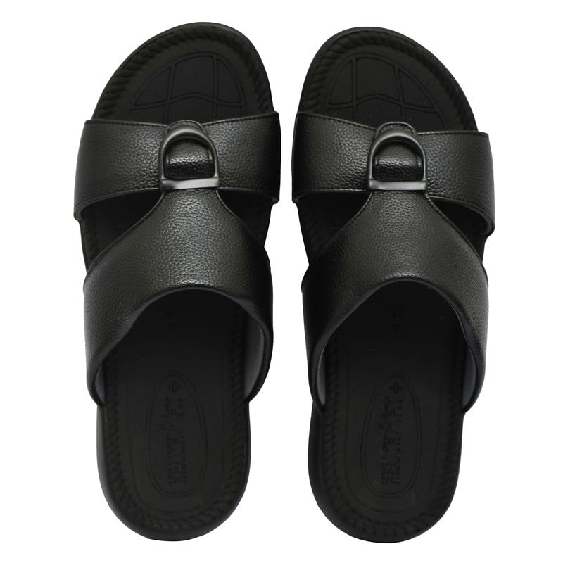 Ortho Care Super Extra Soft Anti-Skid Doubleu Flip-Flops Orthopedic Chappal/Slipper Breathable Soft Sole Ultra-Lightweight Slipper for Mens 7014 BLACK UK-9 (B0D1N8MG65) Amazon Price History, Amazon Price Tracker