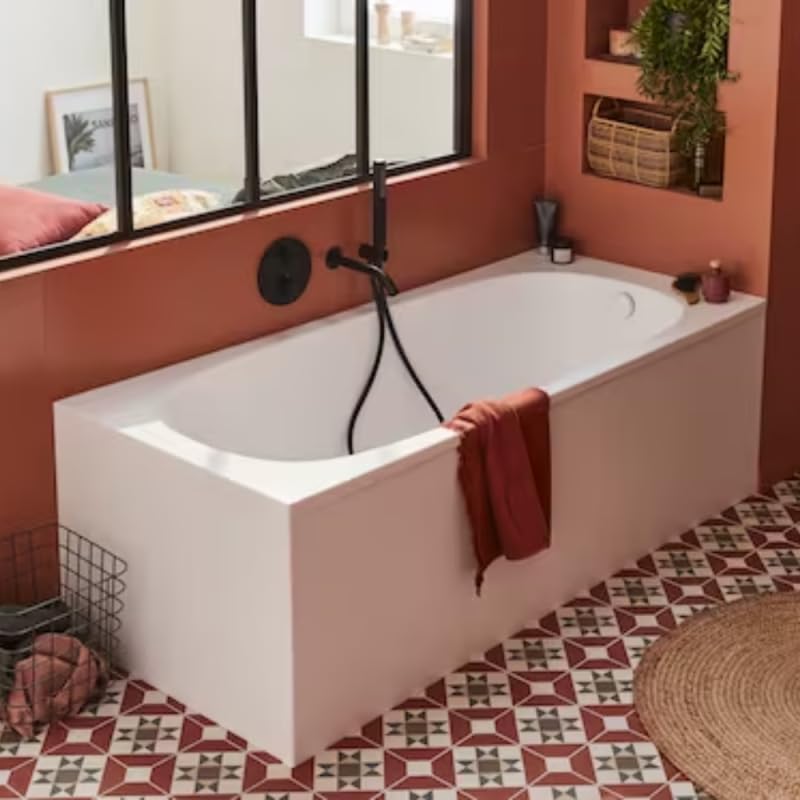 Baignoire droite 170 x 75 JACOB DELAFON Bastille blanc brillant