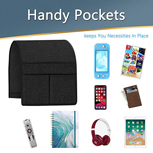 image for Naturoom Armchair Couch Caddy, TV Remote Holder for Couch Sofa, Armres