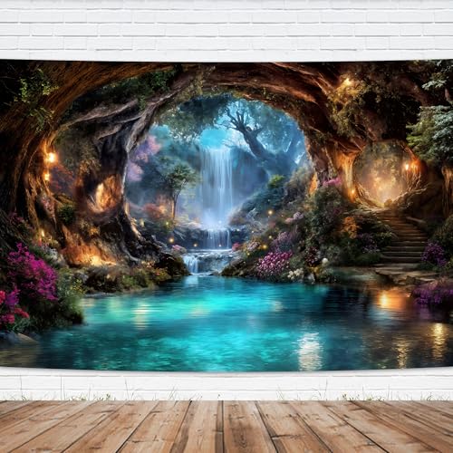 Fondo Fotográfico Fairy Woodland 7Wx5H Pies Poliéster miniatura 1
