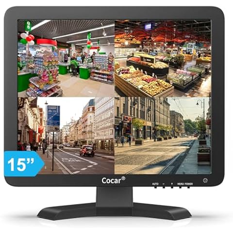 15" Cocar Professional CCTV Monitor with USB Cover