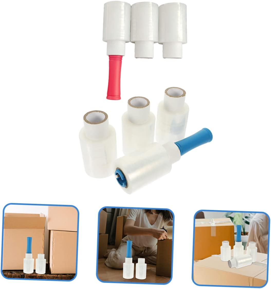 Self-Adhesive Stretch Wrap Film Handle Moving Packaging Industrial Use