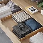 BAMEOS Drawer Dividers kitchen Organization Bamboo Utensil Organizers for Kitchen Bedroom Bathroom Dresser Office 4-pack - Image 4