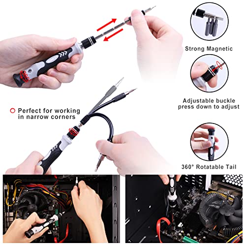 Image of Precision Screwdriver Set,BOMCET 123 in 1 Electronics Repair Screwdriver Kit,Computer /Laptop Screwdriver Sets with 101 Bits Magnetic