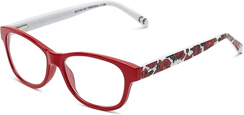 Sofia Vergara x Foster Grant Linda - Lentes de lectura con luz azul multienfoque para mujer, cuadrados, rojo, 2, Rojo -
