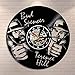 Produktbild FXPCYGZ Wanduhr aus Vinyl Schallplattenuhr Upcycling 3D (Bud Spencer Terence Hill) Design-Uhr Wand-Deko Vintage Familien Zimmer Dekoration Kunst Geschenk, Durchmesser 30 cm