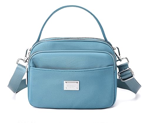 Crossbody Bag for Women,Lightweight Small Crossbody Purse Nylon Women's Shoulder Handbags With Top Handle