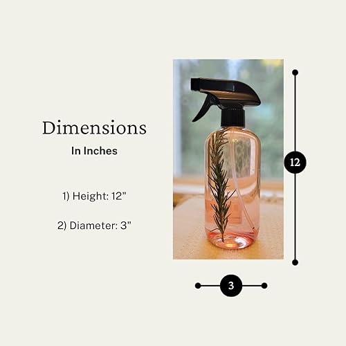 Miniatura 5 de Day1Day2 - Botella de plástico transparente de 16 onzas, 1 paquete, para todo uso, recargable, a prueba de fugas, resistente, boquilla ajustable,