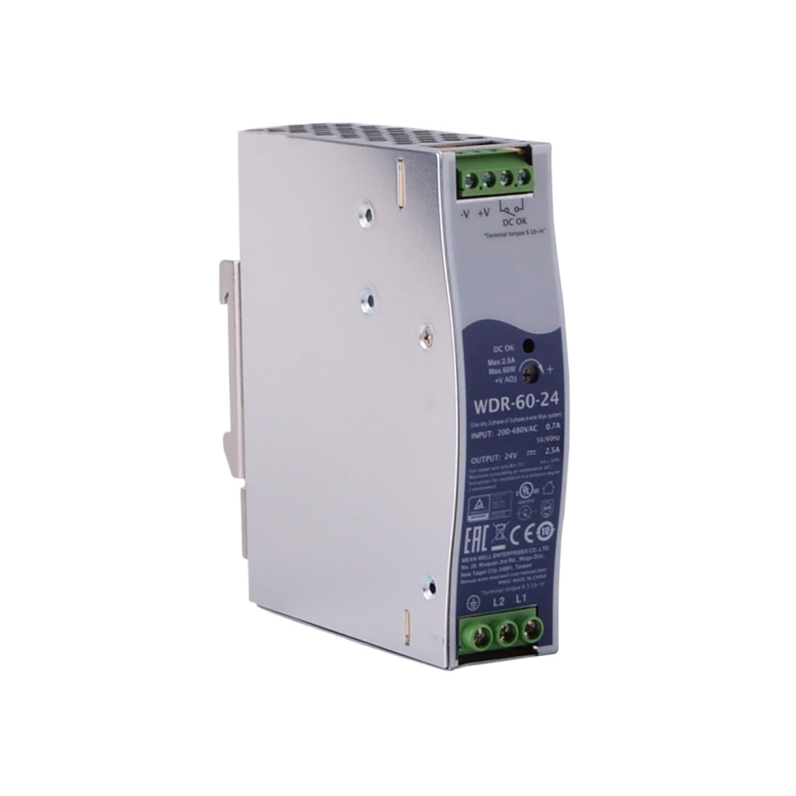 WDR-60-48 60W | 48V | 180-550VAC/254-780VDC Switching Power Supply