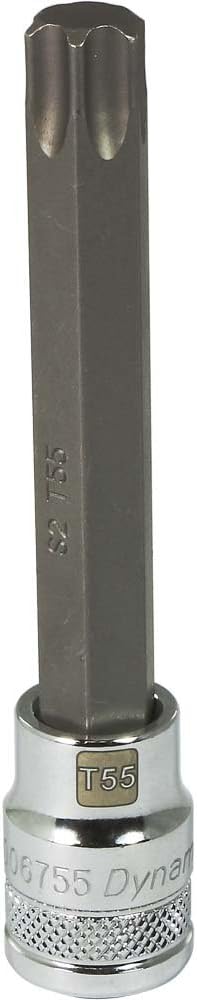 Dynamic Tools D006720 3/8" Drive Torn Head T20 Long Bit Socket, Chrome Finish