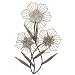 Funly mee Décoration murale vintage en métal 37 x 60 cm - Décoration murale en forme de fleur - Décoration murale en métal pour salon, extérieur, jardin