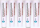 (5 pack) Clotrimazole Antifungal Cream 1% USP 1.0 oz Compare to Lotrimin Active Ingredient