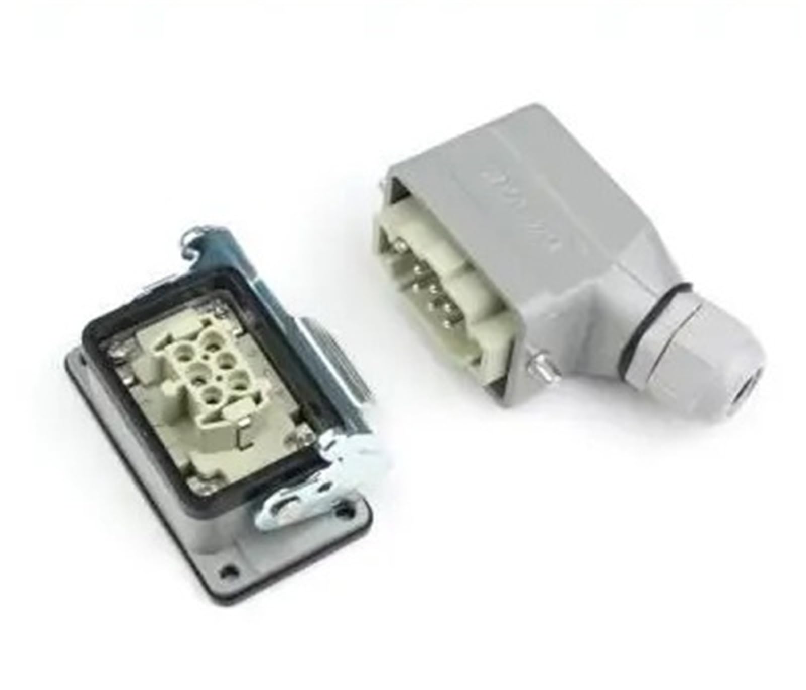 Conector industrial de 6 pines hembra/macho rectangular de aviación 500V 16A 5