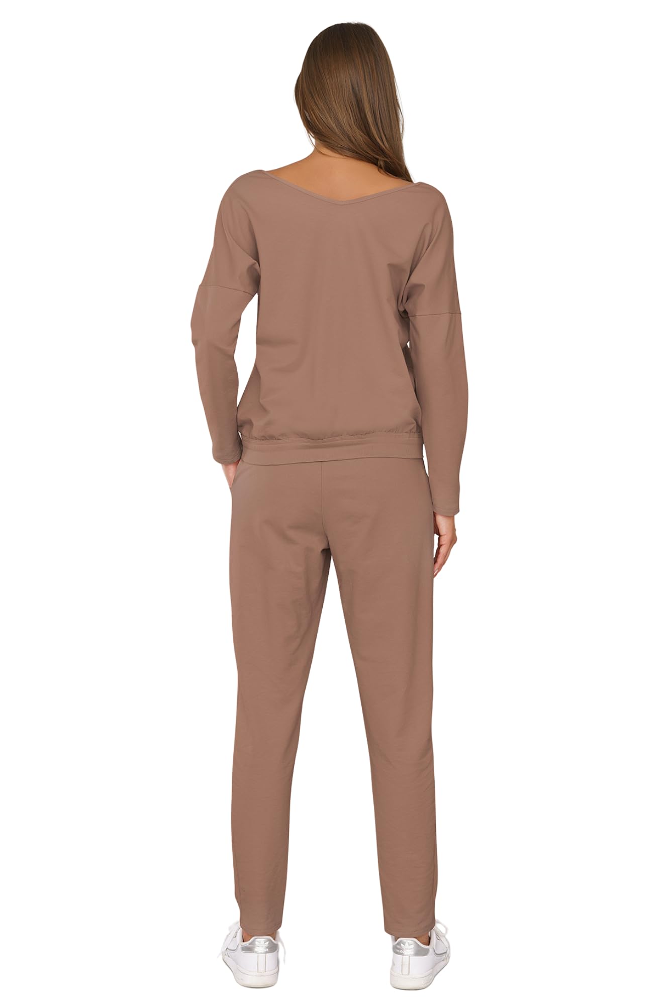Italian Fashion Chandal Mujer Completo | Conjunto Deportivo Mujer para Otoño Invierno Primavera y Verano | Conjunto de 2 Piezas con Pantalones | Chándales para Ella S-XXL