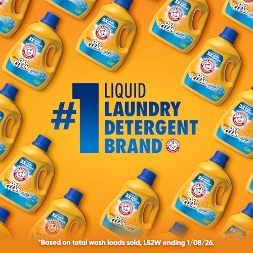 Image of ARM & HAMMER Plus OxiClean Ultra Stain Fighters Liquid Laundry Detergent