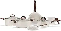 Brinox - Jogo de Panelas Antiaderente Ceramic Life 6 Peças Smart Plus - Vanilla