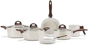 Brinox - Jogo de Panelas Antiaderente Ceramic Life 6 Peças Smart Plus - Vanilla