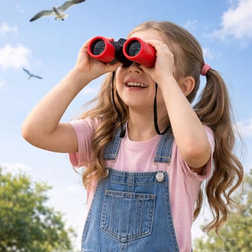 Image of Binoculars for Kids for Age 3-12 Years Boys Girls Shock Proof Toy Outdoor Gift Hunting Folding Small Telescope for Bird Watching Educational Learning Exploration (Pack of 1)