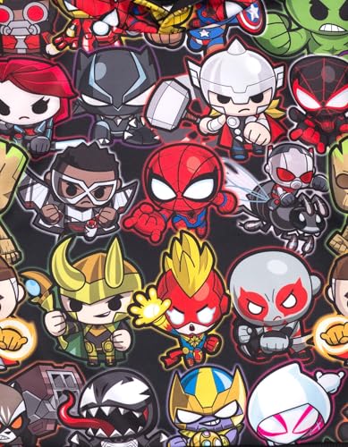 Marvel Avengers Little Boys' Allover Print Graphic Pullover Hooded Sweatshirt Avengers Dark Grey 5 - image 3