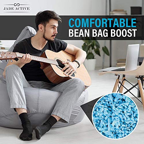 Jade Active Bean Bag Filler, 10 Lbs Premium Bean Bag Booster Shredded Memory Foam, Soft Stuffing For Dog Bed Or Couch Cushion, Filling Even For Artwork #TOP1