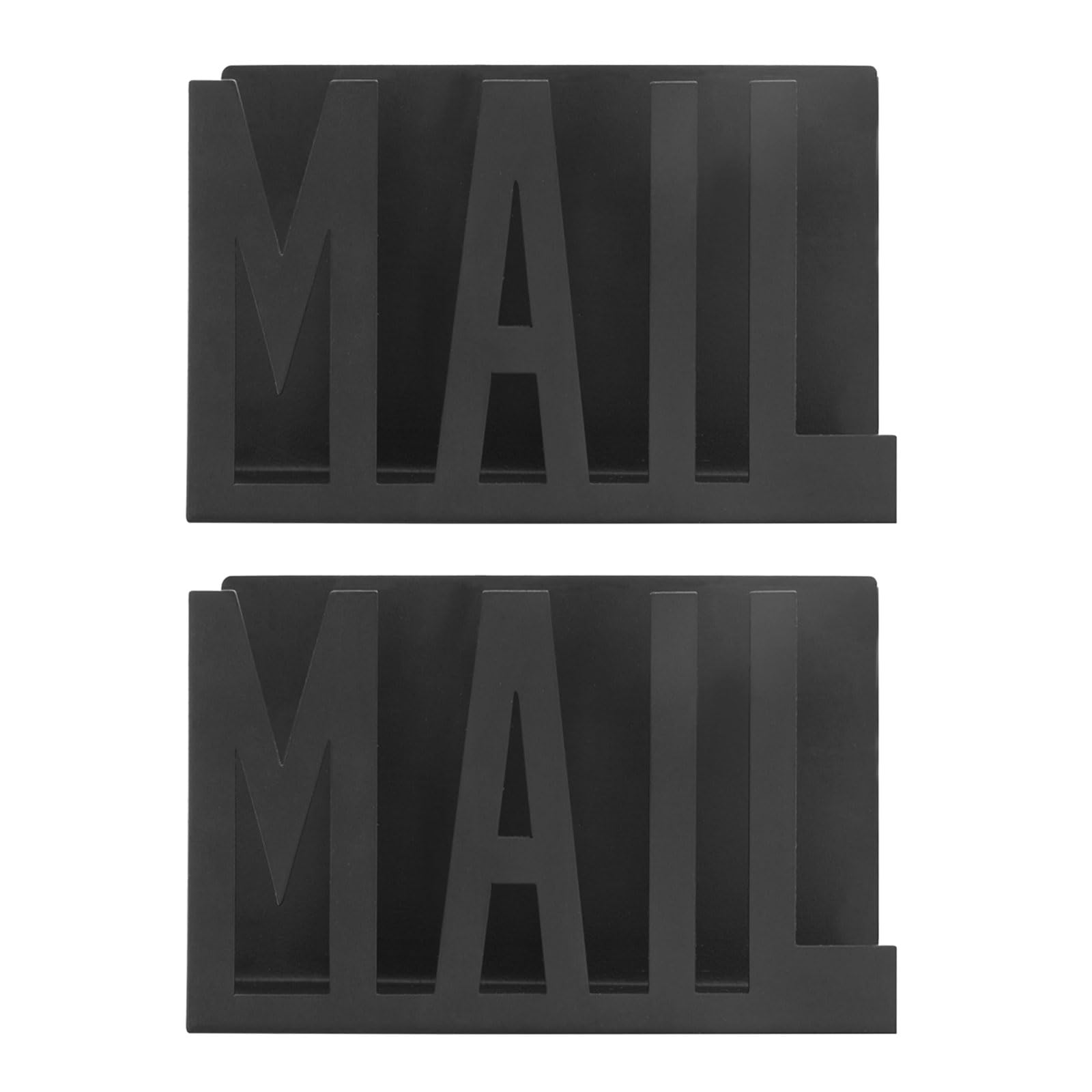 HGENAHGTF Metal Mail and Document Holder Desktop Envelope Storage Rack Iron Cutout Letter Organiser for School and Desks Iron Mail Organiser