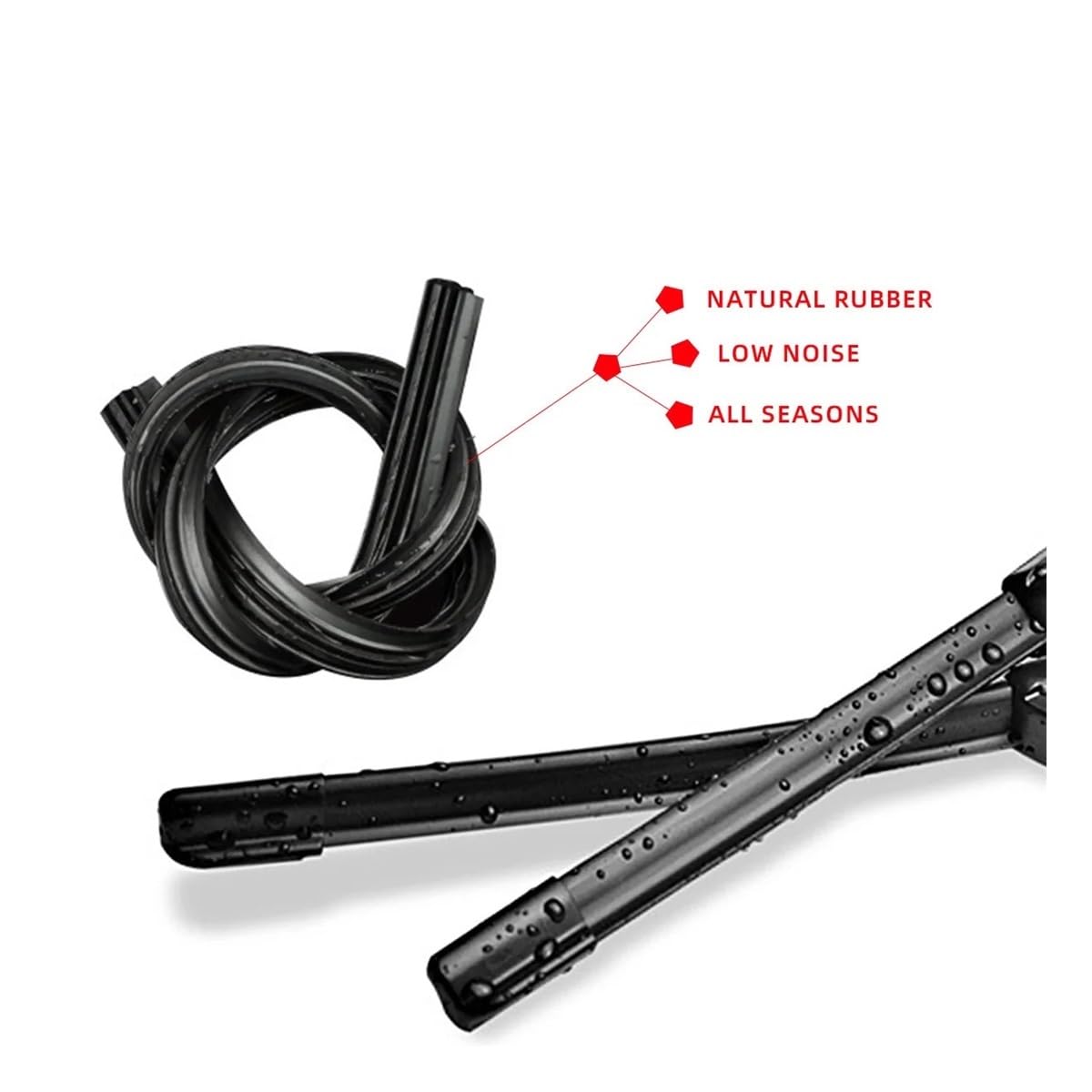 Escobillas limpiaparabrisas delanteras 1/2/3/4/6 Piezas Escobillas Limpiaparabrisas Delanteras Y Traseras Para Coche, Accesorios Para Forester MK3 2007-2012