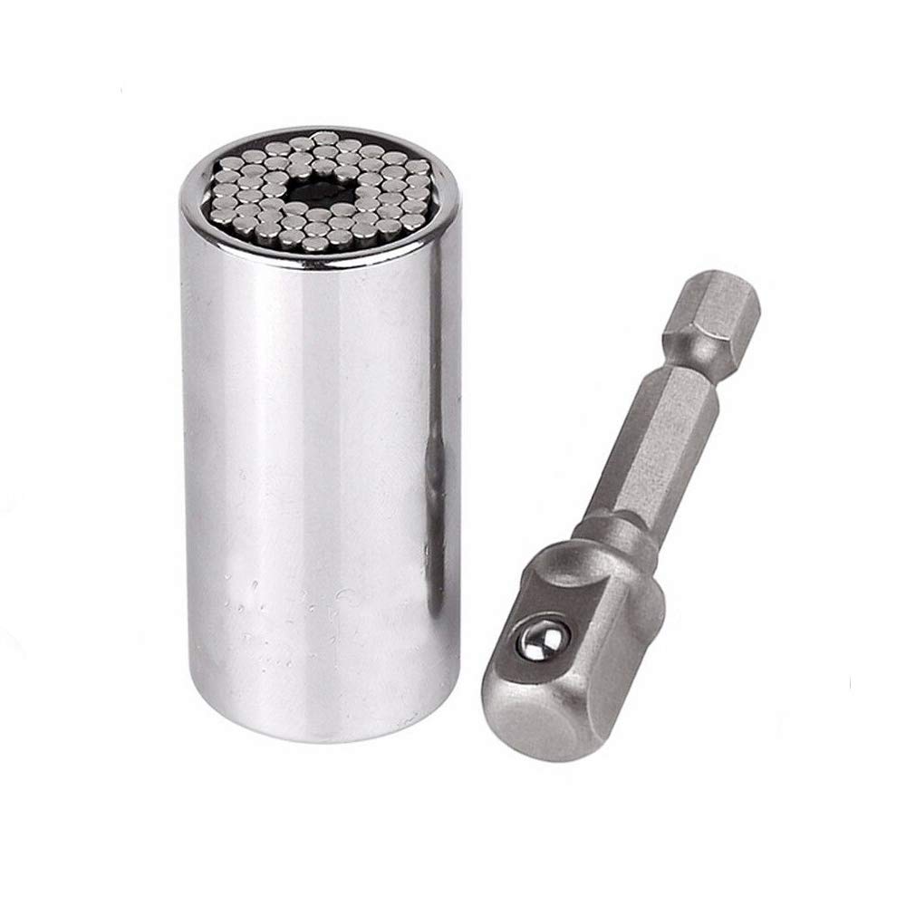 BE-TOOL Socket Wrench Universal Grip Socket Set Power Drill Adapter Self-Adjusting Combination for Automotive Industry (11-32mm)