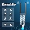 ElecMoga Chiavetta WiFi USB 5dBi 1300M 2 Antenne Dual Band 2.4G/5GHz per PC Fisso Supporta Windows 11/10/8/7/Vista/XP, Mac OS Plaid
