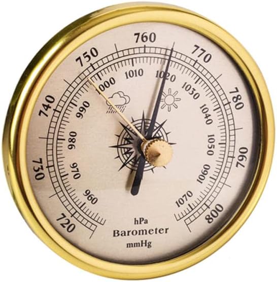 TOYOREY Professional Round Barometer with Metal Frame Dial Type Barometer Barometric