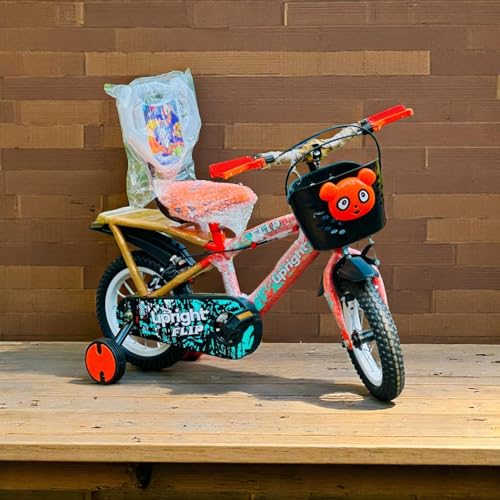 CLIFF CROXS Steel Frame 12T Road Cycle for Kids with Adjustable Seat & Bicycle Backrest,Training Wheels (90% Assembled) for Boys & Girls Ideal for Age Group 2-4 Years (Orange) - Image 6