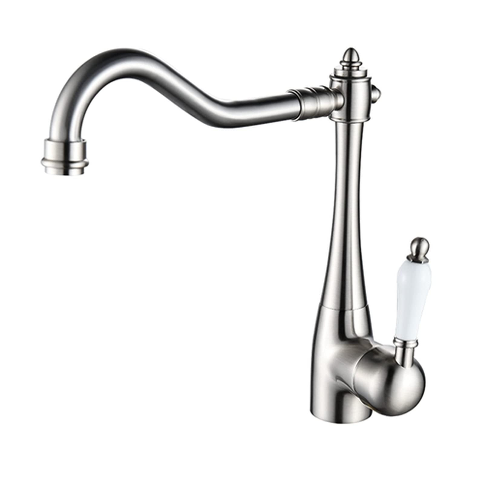 ZYCHSJXA Kitchen Faucets Deck Mounted Mixer Tap 360 Degree Crane for Faucet Rotation Spray