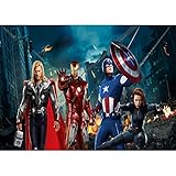 Photo Background 7x5 Avengers Endgame Backdrop Birthday 7x5 Destroyed City Captain America Photography Backdrop for Party Seamless Vinyl Backgrounds Backdrops for Kids