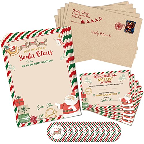 Whaline Offizieller Weihnachtsbrief und Zertifikat vom Weihnachtsmann,...