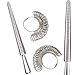 Dibiao Anneau en Métal Mandrin Sizer Mandrin Anneau Sizer Outil Kit avec Anneau Sizer Jauge A-Z Jewelers Maillet Marteau en Métal Doigt Taille Bâton de Mesure Fil Wrap Anneaux Outils