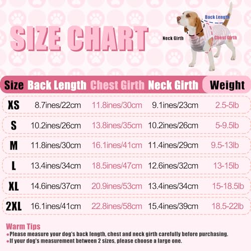 Image of FEimaX Dog Surgery Recovery Suit Female and Male Spay with Pee Hole, Pet Body Suits for Puppy After Spayed, Neuter Surgical Onesie for Small and Medium Dogs Cats, Alternative Bandages E-Collar & Cone