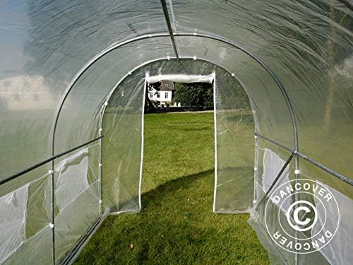 Dancover Tunnel Greenhouse interior view looking out