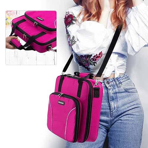 Image of MYBAGZING Large Embroidery Project Bag - Cross Stitch Supplies Organizer - Embroidery Kits Bag - Storage & Organizer for Floss, Loops
