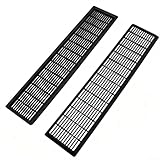 Maintenan Schrank-Lüftungsgitter für Schrank, rechteckig, mit ABS, robuste Konstruktion für einfache Installation und niedrig für (schwarz)