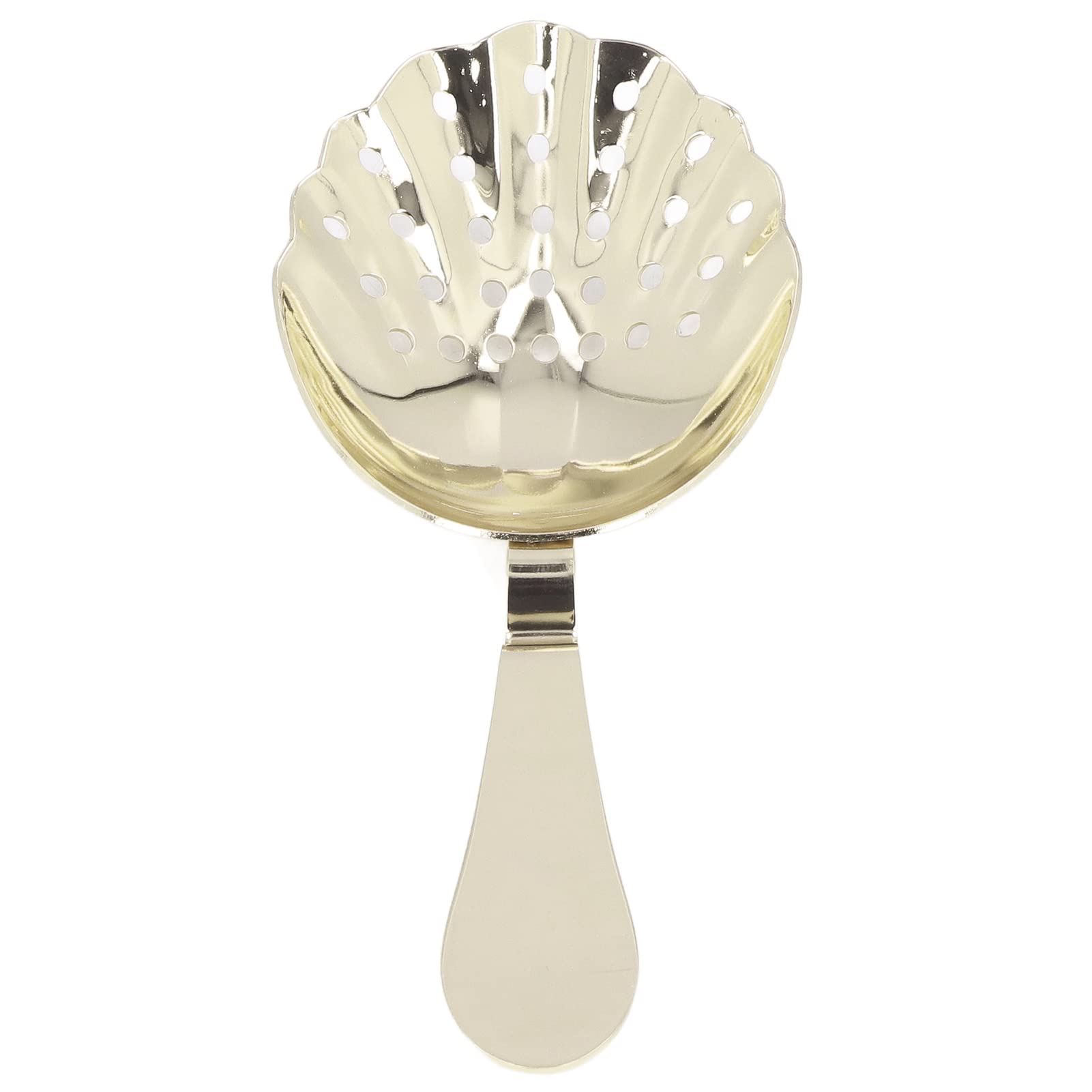 Fuchooky Stainless Steel Cocktail Strainer Bar Tool for Home Bars Restaurants Efficient Ice Cube Fruit Filter Fine Mesh Easy to Wash Design (Gold)