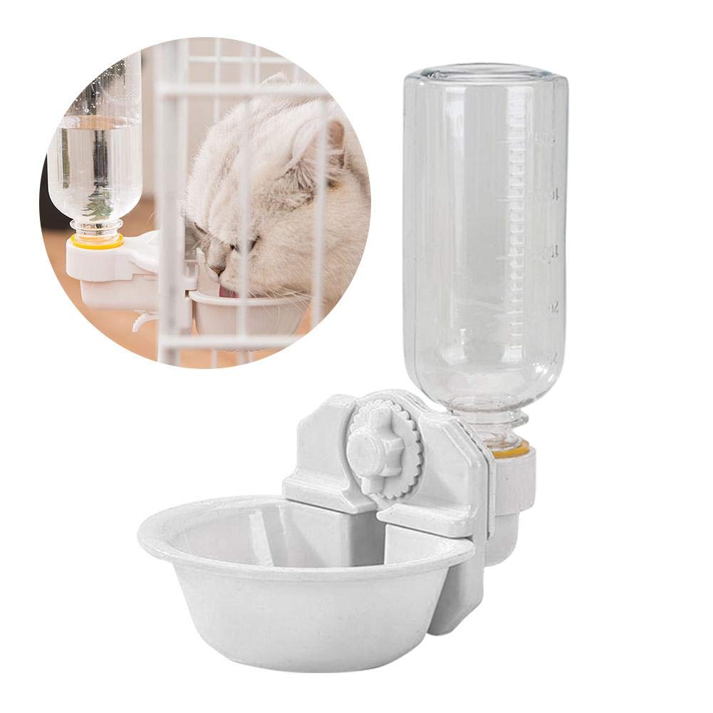 fllyingu Agua Bebedero Colgante Jaula Dispensador Agua Potable Mascotas,Ajustable para Suministros Mascota Cachorro Conejo