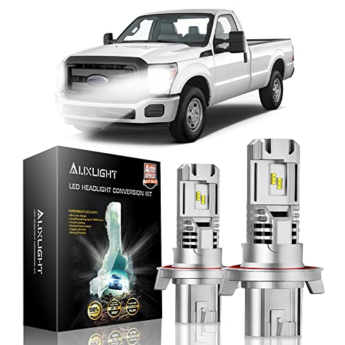 AUXLIGHT H13 9008 LED High Low Beam Headlight Bulbs, Replacement for 2011-2021 Ford F-250 Super Duty & F-350 Super Duty, 2011-2015 F-250 F-350, 12000 Lumens Plug-N-Play Conversion Kit, 6000K White